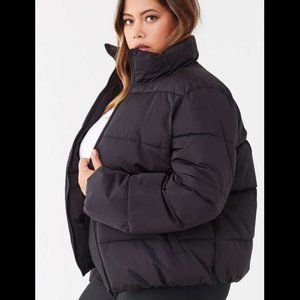 Forever 21+ Plus Size Black Puffer Jacket
